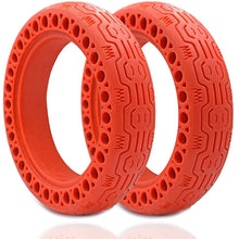 Honeycomb Solid Rubber Tire - Black or Red (Multiple Options)